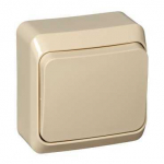 Кнопочный выключатель мех-зм с центр. платой одиночный накладной 10А 220-250В пластик кремово-белый IP20 SE Этюд Кнопочный выключатель мех-зм с центр. платой одиночный накладной 10А 220-250В пластик кремово-белый IP20 SE Этюд