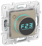 Терморегулятор электронный с подсв с/у шампань механизм SK-T01Sh SKANDY IEK (1/10/100)