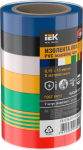 Изолента 15/5м "Комплект 7 цветов" IEK (1/40)