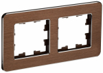Рамка 2гн металл коричневый РУ-2-1-Бр RE BRITE IEK (5/100)