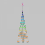 Умная гирлянда Роса с крупными каплями и звездой на елку 9 нитей, 2м, 190 LED RGB, мягкий зеленый провод, IP20, USB NEON-NIGHT Умная гирлянда Роса с крупными каплями и звездой на елку 9 нитей, 2м, 190 LED RGB, мягкий зеленый провод, IP20, USB NEON-NIGHT