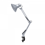 Светильник настольный под лампу на струбцине 60Вт E27 серебро  (коробка) СНС-13С IN HOME (1/16)