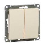 Выключатель 2кл с/у крем механизм 10А W59 Systeme Electric (1/10) Выключатель 2кл с/у крем механизм 10А W59 Systeme Electric (1/10)