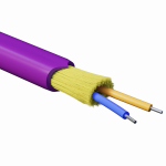 Кабель волоконно-оптический, распределительный, арамидные упрочняющие нити, для внутренней прокладки, нг(А)-HF, 2 ОВ, категория OM4(G.651.1) плотный б Кабель волоконно-оптический, распределительный, арамидные упрочняющие нити, для внутренней прокладки, нг(А)-HF, 2 ОВ, категория OM4(G.651.1) плотный б