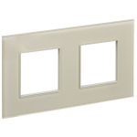 Рамка 2гн стекло крем SK-F22B SKANDY IEK (1/10/100)