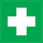 Наклейка самоклеющаяся "Медицинская аптечка" 150х150мм IEK (1/10)