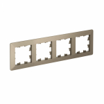 Рамка 4гн шампань/дымчатый черный AtlasDesign AIR Systeme Electric (1/5)