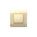 (NEW3-E) Выключатель 1-клавишный  с подсветкой, 10А, шампань CHINT (1)