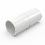 Патрубок-муфта белая d40 мм (1шт/150шт уп/кор) Промрукав