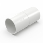 Патрубок-муфта белая d50 мм (1шт/100шт уп/кор) Промрукав