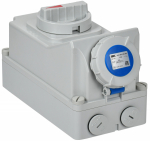 Розетка с мех. блок. ССИ-813 16А-6ч 220В 2P+PE IP67 IEK