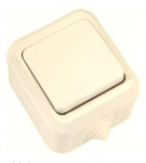 Выключатель 1кл о/у крем IP44 Nemliyer Makel (1/10)