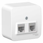 Розетка 2гн комп+ТФ RJ45+RJ11 о/у белый изол.пласт. кат.5е IP20 Blanca Schneider Electric Розетка 2гн комп+ТФ RJ45+RJ11 о/у белый изол.пласт. кат.5е IP20 Blanca Schneider Electric