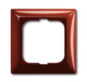 Рамка 1-пост. цвет красный foyer-red (фойе-красный) глянцевый, пластик горизонт. и вертик., IP20 Basic 55 ABB Рамка 1-пост. цвет красный foyer-red (фойе-красный) глянцевый, пластик горизонт. и вертик., IP20 Basic 55 ABB