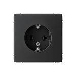 Розетка 1гн с З/К с/у карбон механизм 16А ArtGallery Systeme Electric (1/5/20)