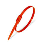 Хомут нейлоновый с горизонтальным замком крас КСГ 8х400 (100шт/упак) Fortisflex (1/40)