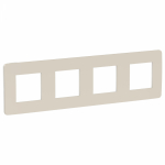 Рамка 4гн шампань/белый Unica NEW Schneider Electric