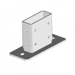 Опора для СТРАТ профиля 41х124, толщ. 4,0 (пятка - 8,0мм), гальван. цинк