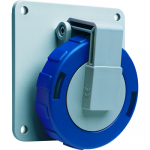 Розетка силовая (CEE) панельная фланцевая 3Р 98x98 220-230 В (50+60 ГЦ) СИНЯЯ 6ч пластик IP67 ABB Розетка силовая (CEE) панельная фланцевая 3Р 98x98 220-230 В (50+60 ГЦ) СИНЯЯ 6ч пластик IP67 ABB