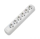 Колодка 6гн с З/К белая 16А MGP Makel (1/15/60)