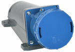 Розетка стационарная силовая ССИ-133 2Р+РЕ 63А 220В синий IP54 IEK (1/2/10)