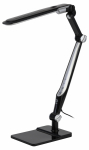 Настольный светильник ЭРА NLED-497-12W-BK светодиодный на струбцине и с основанием черный
