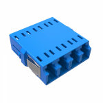 Адаптер LC/UPC-Quad, Senior/Senior, SC-footprint, ОS2, синий Адаптер LC/UPC-Quad, Senior/Senior, SC-footprint, ОS2, синий