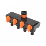 Разветвитель для шланга на 4 канала 1/2, 3/4 Четыре Сезона