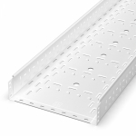 Лоток перфорированный Стандарт 400х100х3000 (1,0 мм) RAL 9003 (6 м/уп) Промрукав