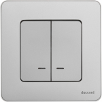 Выключатель 2кл с подсв с/у алюминий INSPIRIA Legrand (1/10/100) Выключатель 2кл с подсв с/у алюминий INSPIRIA Legrand (1/10/100)