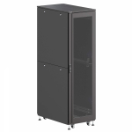 Шкаф напольный разобранный 19 IT-CQE-N 47U 600x1000мм, крыша с вырубкой, дверь стекло и двойная сплошная металл, двойные боковые панели, черный RAL9 Шкаф напольный разобранный 19 IT-CQE-N 47U 600x1000мм, крыша с вырубкой, дверь стекло и двойная сплошная металл, двойные боковые панели, черный RAL9