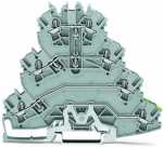 Зажим клеммный проходной 103.5мм размер ячейки 5.2мм на DIN-рейку 1 уровень сечение провода 4мм² 24А 800В термопласт Wago Зажим клеммный проходной 103.5мм размер ячейки 5.2мм на DIN-рейку 1 уровень сечение провода 4мм² 24А 800В термопласт Wago