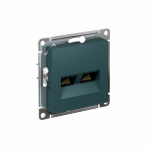 Розетка 2гн комп+комп RJ45+RJ45 с/у изумруд механизм кат.5е AtlasDesign Systeme Electric (1/10) Розетка 2гн комп+комп RJ45+RJ45 с/у изумруд механизм кат.5е AtlasDesign Systeme Electric (1/10)