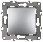 12-1111-03 ЭРА Кнопка, 10АХ-250В, Эра12, алюминий 12-1111-03 ЭРА Кнопка, 10АХ-250В, Эра12, алюминий