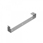 Держатель огнестойкой перегородки для страт консолей шириной 400 мм, толщ. 1,5 мм, гор. цинк