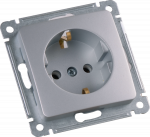 Розетка HEGEL 1-мест. механизм с накладкой с З/К скр. уст-ки16А 220-250В IP00 серебро Розетка HEGEL 1-мест. механизм с накладкой с З/К скр. уст-ки16А 220-250В IP00 серебро