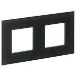 Рамка 2гн стекло графит SK-F22G SKANDY IEK (1/10/100)