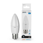 Лампа светодиод 12Вт свеча Е27 6500К 950Лм матовая Gauss Elementary (1/10/100)