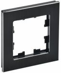 Рамка 1гн металл черный РУ-1-1-БрЧ BRITE IEK (1/5/100)