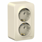 Розетка 2гн с З/К о/у молочный 16А IP20 Blanca Schneider Electric Розетка 2гн с З/К о/у молочный 16А IP20 Blanca Schneider Electric