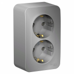 Розетка 2гн с З/К о/у алюминий 16А IP20 Blanca Systeme Electric (1/8) Розетка 2гн с З/К о/у алюминий 16А IP20 Blanca Systeme Electric (1/8)