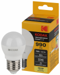 Лампа светодиод 11Вт шар Е27 3000К 990Лм P45-11W-830-E27 Kodak (1/10) Лампа светодиод 11Вт шар Е27 3000К 990Лм P45-11W-830-E27 Kodak (1/10)