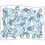 КОМПЛЕКТ ИЗ 10 ВИНТОВ И ДОП, АКСЕССУАРОВ