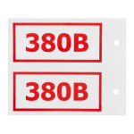 Наклейка информационный знак "380 В" 50x100 мм, 4 шт/уп REXANT