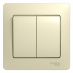 Выключатель 2кл с/у крем в сборе Glossa Systeme Electric (1/15) Выключатель 2кл с/у крем в сборе Glossa Systeme Electric (1/15)