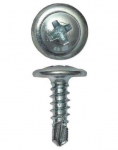 Саморез с пресс-шайбой 4.2x13 со сверлом ДКС (100/100/900) Саморез с пресс-шайбой 4.2x13 со сверлом ДКС (100/100/900)