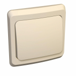 Кнопочный выключатель мех-зм с цельной накладкой одиночный скрыт. уст-ки 10А 220-250В пластик кремово-белый IP20 SE Этюд Кнопочный выключатель мех-зм с цельной накладкой одиночный скрыт. уст-ки 10А 220-250В пластик кремово-белый IP20 SE Этюд