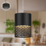 Светильник подвесной (подвес) ЭРА PL29 BK цоколь GX53 потолочный цилиндр черный Светильник подвесной (подвес) ЭРА PL29 BK цоколь GX53 потолочный цилиндр черный