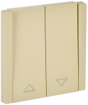 Выключатель управления жалюзи 2кл с/у ваниль FP411 FORTE&PIANO IEK (1/10/100)