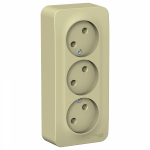Розетка 3гн без З/К о/у крем изол.пласт. 16А IP20 Blanca Systeme Electric (1/6) Розетка 3гн без З/К о/у крем изол.пласт. 16А IP20 Blanca Systeme Electric (1/6)
